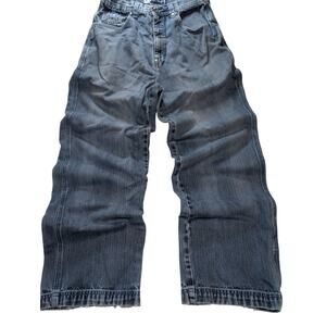 Vintage Baggy Y2K Jeans Mens 32x32 Blue Bare Fox Loose Skate Streetwear